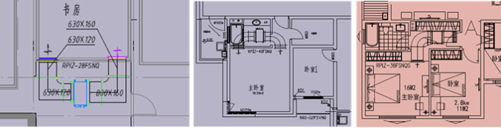 風(fēng)管機(jī)前后接風(fēng)管、設(shè)置風(fēng)管彎頭，噪音通過(guò)彎頭時(shí)折射、吸收，會(huì)有明顯的衰減