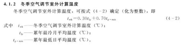 冬季空氣調(diào)節(jié)室外計算溫度